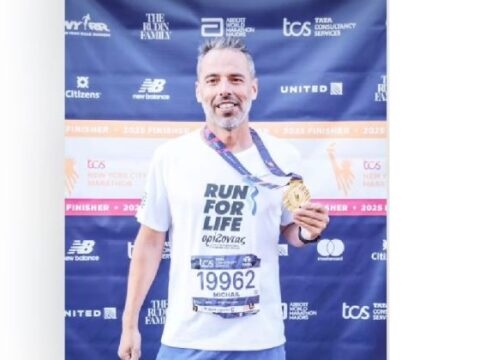 Μιχάλης Χρυσοχεράκης: Έτρεξε στη Νέα Υόρκη και συγκέντρωσε 11.000 ευρώ για την αιματολογική του ΠΑΓΝΗ