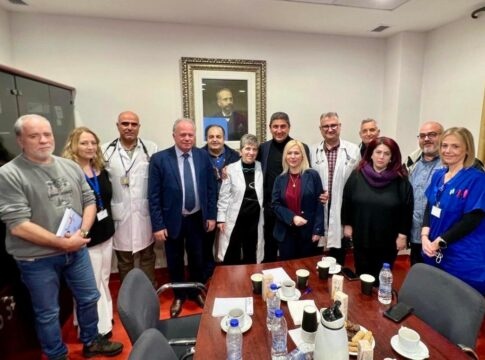 Ο Λευτέρης Αυγενάκης στο Βενιζέλειο Νοσοκομείο Ηρακλείου