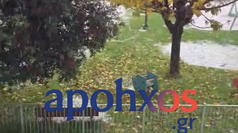 Σφοδρή χαλαζόπτωση στην Πάτρα (βίντεο)