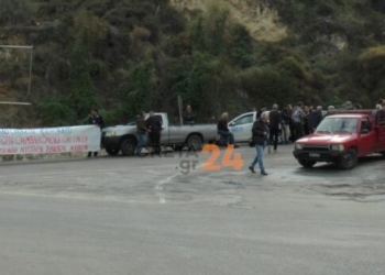 Στο μπλόκο στα Μεγάλα Χωράφια η γενική συνέλευση της Ενωτικής Ομοσπονδίας Αγροτικών Συλλόγων Χανίων