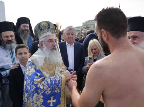 Στον εορτασμό των Θεοφανίων στο Ηράκλειο συμμετείχε ο Περιφερειάρχης Κρήτης