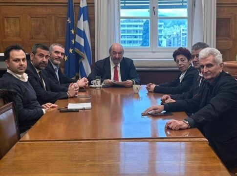 Συνάντηση του Μ. Χνάρη με το προεδρείο της Ομοσπονδίας Αρτοποιών Ελλάδος