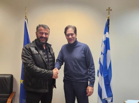 Συνάντηση του Μιχάλη Κοκολάκη με τον Γενικό Γραμματέα του Υπουργείου Περιβάλλοντος & Ενέργειας, Πέτρο Βαρελίδη