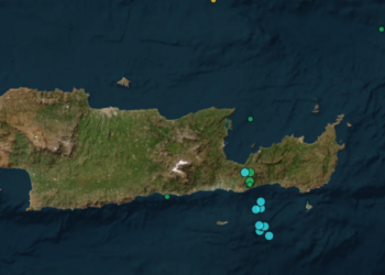 Λασίθι: Σμηνοσειρά σεισμών στα νότια της Ιεράπετρας
