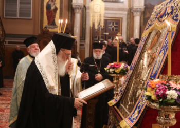 Ο Αρχιεπίσκοπος Ιερώνυμος στη Μητρόπολη Αθηνών για την Α’ Στάση των Χαιρετισμών