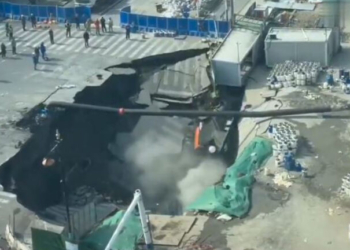 Σοκαριστικό βίντεο από την Σανγκάη: Άνοιξε η γη και «κατάπιε» εργοτάξιο