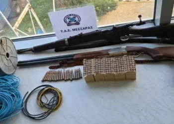 Βορίζια: Μέχρι και πολεμικό όπλο βρήκε η ΕΛ.ΑΣ σε μαντρί