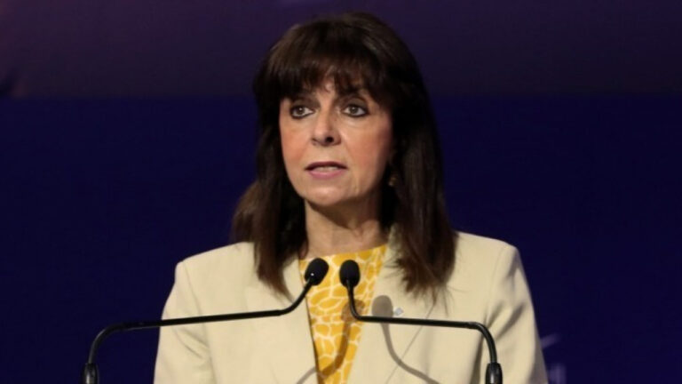 Δήλωση της τ. Προέδρου της Δημοκρατίας Κ. Σακελλαροπούλου για τον θάνατο του Παναγιώτη Αραμπατζή