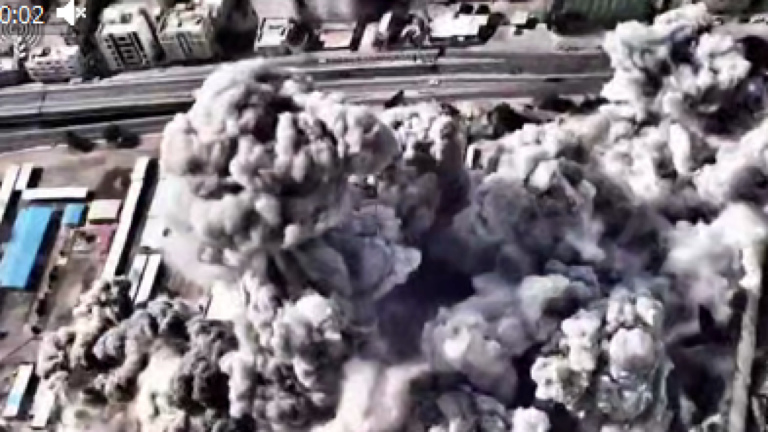 IDF: Βίντεο με το αρχηγείο της πολιτοφυλακής Μπασίτζ να τινάζεται στον αέρα