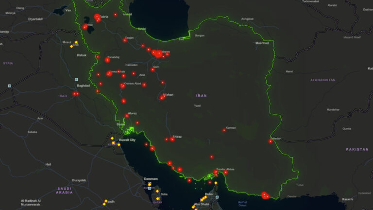 LIVE: Διαδραστικός χάρτης των επιχειρήσεων στο Ιράν