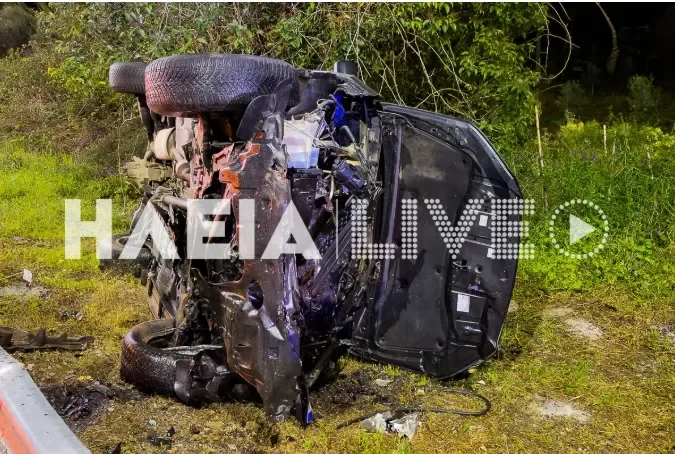 Σφοδρή σύγκρουση δύο ΙΧ στην Εθνική Οδό Πύργου-Κυπαρισσίας - Τρείς τραυματίες, ο ένας σοβαρά - Δείτε φωτογραφίες