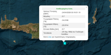 Αναστάτωση προκάλεσε η σεισμική δόνηση στην Κρήτη - Δεν υπάρχουν αναφορές για ζημιές