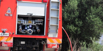 Καλύτερη η εικόνα της φωτιάς σε δασική έκταση στο Λέπρεο Ηλείας