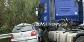 Σοβαρό τροχαίο στην Κρήτη: Αυτοκίνητο συγκρούστηκε με νταλίκα, στο νοσοκομείο ένας τραυματίας