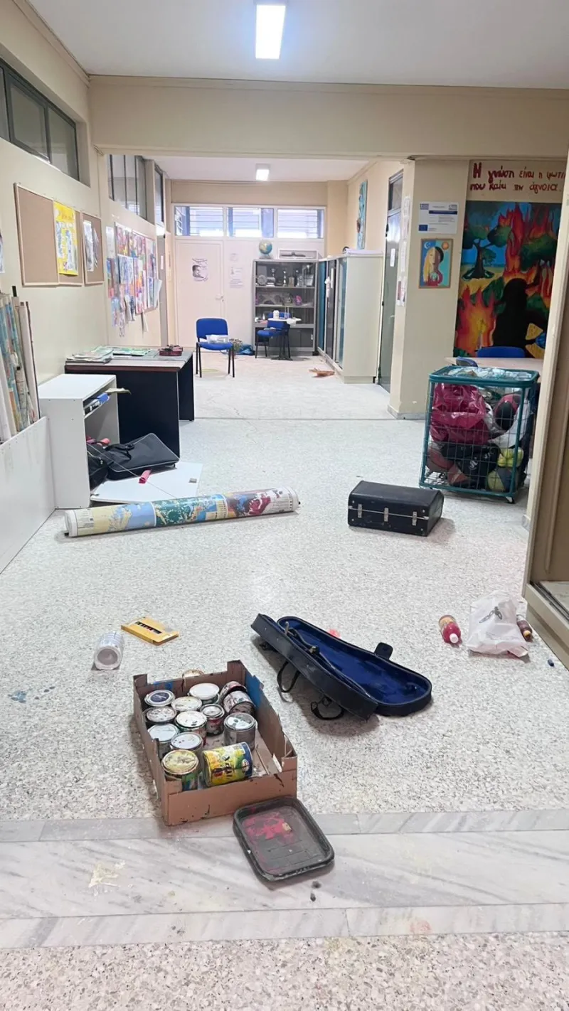 Βανδαλισμός σε σχολείο στη Γλυφάδα