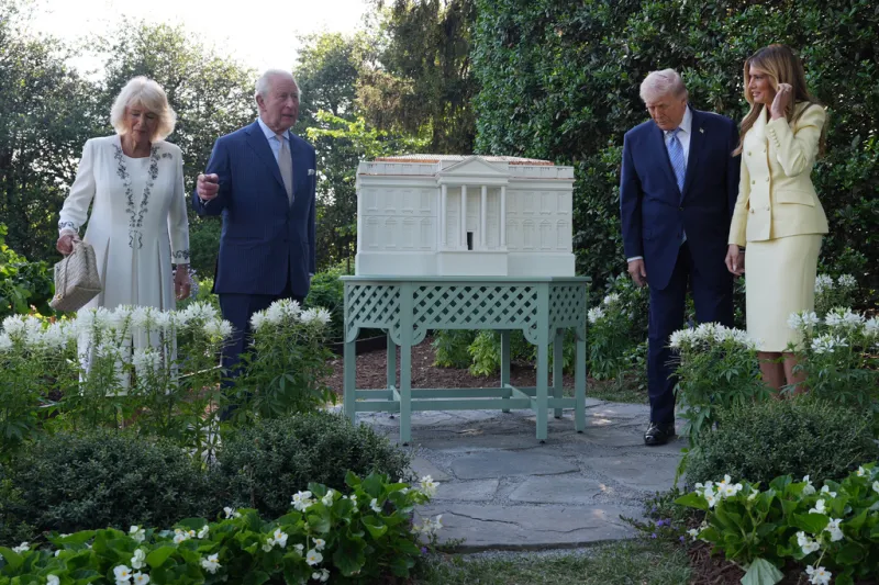 King Charles and Donald Trump