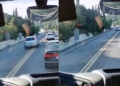 Ασυνείδητος οδηγός στην Κρήτη προσπερνά 8 αυτοκίνητα πάνω σε στροφή!