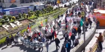 Επεισόδια σε αντικυβερνητική διαδήλωση στη Λα Πας της Βολιβίας
