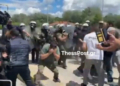 Επεισόδια στις Σέρρες με αγρότες και αστυνομικές δυνάμεις - Δείτε βίντεο
