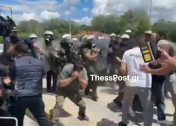 Επεισόδια στις Σέρρες με αγρότες και αστυνομικές δυνάμεις - Δείτε βίντεο