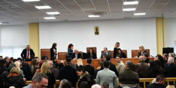 Μεγάλωσε η αίθουσα του Εφετείου Κακουργημάτων Λάρισας που διεξάγεται η δίκη για τα Τέμπη