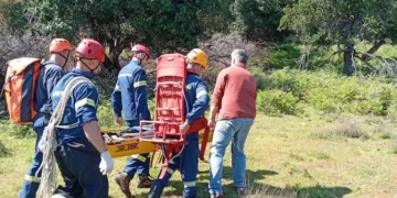 Σαμοθράκη: Επιχείρηση διάσωσης τραυματισμένης γυναίκας στο Ρέμα του Φονιά