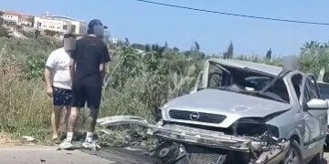 Σφοδρή σύγκρουση αυτοκινήτων κοντά στην Χερσόνησο