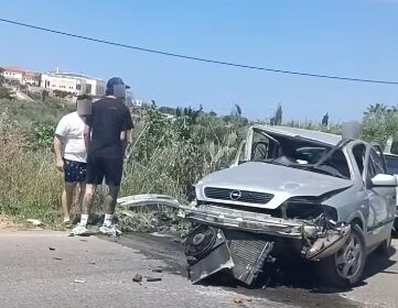 Σφοδρή σύγκρουση αυτοκινήτων κοντά στην Χερσόνησο