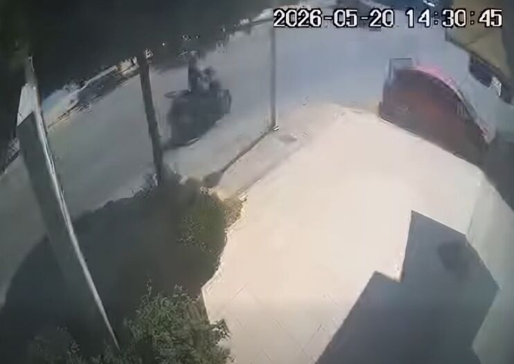 Τροχαίο στο Ηράκλειο: Σοκαριστικό βίντεο από τη σύγκρουση – Πώς σώθηκε ο οδηγός της μηχανής