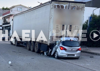 Ζαχάρω: Τραγωδία με έναν 29χρονο νεκρό - «Καρφώθηκε» με το αυτοκίνητό του σε νταλίκα