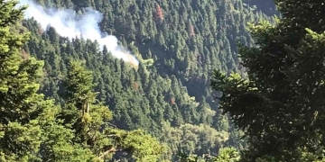 Φωτιά στα Κρυονέρια Ναυπακτίας σε δυσπρόσιτο σημείο - Κινητοποιήθηκαν δεκάδες πυροσβέστες και 4 εναέρια