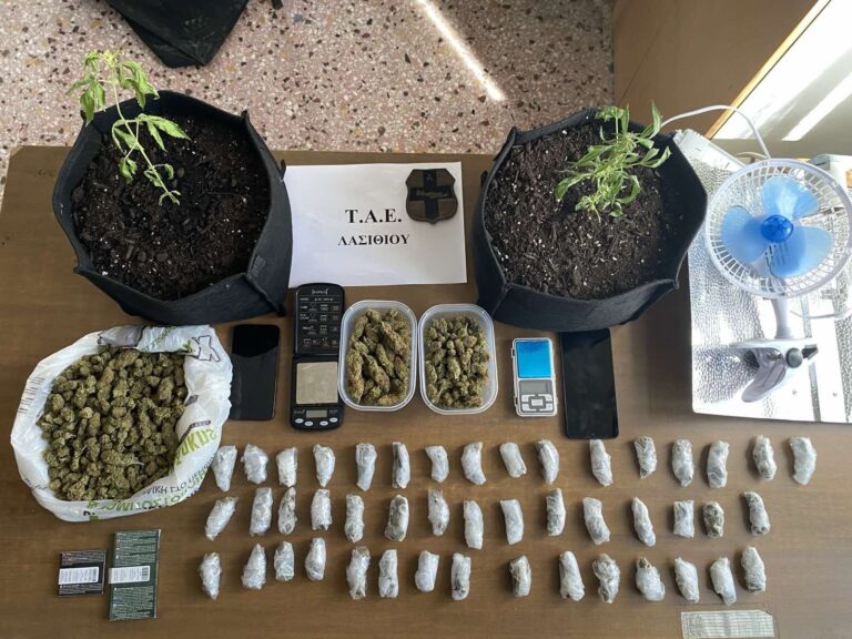 Ιεράπετρα: Δενδρύλλια κάνναβης, σπόροι και χασίς στα σπίτια δύο νεαρών