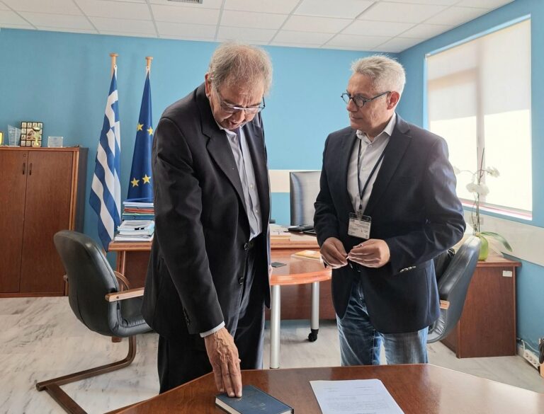 Ορκίστηκε ως προσωρινός διοικητής των νοσοκομείων στο Λασίθι ο Νίκος Κοκκίνης