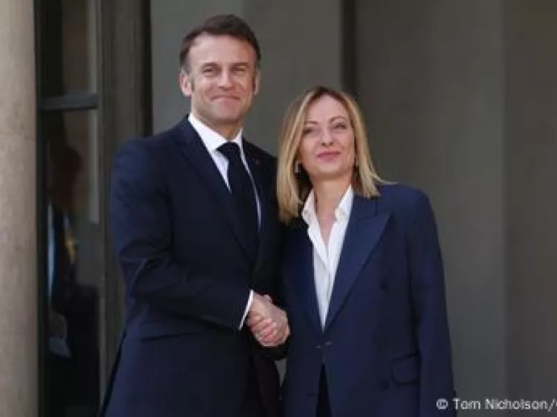 Εμανουέλ Μακρόν και Τζόρτζια Μελόνι