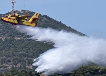 Πυρκαγιά στην Ηλεία - Στην περιοχή πνέουν ισχυροί άνεμοι