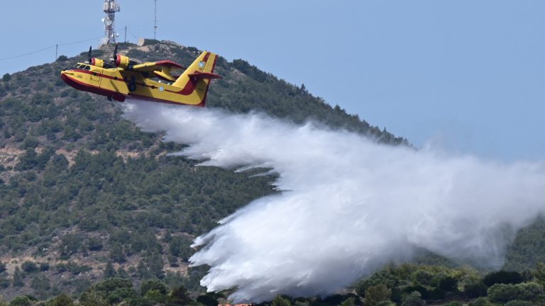 Πυρκαγιά στην Ηλεία - Στην περιοχή πνέουν ισχυροί άνεμοι