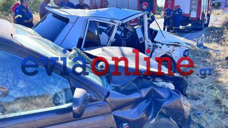 Σοβαρό τροχαίο στη Χαλκίδα: Σφοδρή σύγκρουση δύο ΙΧ με 4 τραυματίες