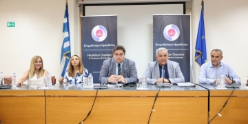 Στο Επιμελητήριο Ηρακλείου ο Πρόεδρος της Κεντρικής Ένωσης Επιμελητηρίων Ελλάδος