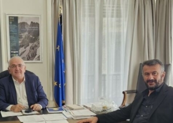 Συνάντηση Δημάρχου Γόρτυνας Μιχάλη Κοκολάκη με τον Γ.Γ. Αυτοδιοίκησης & Αποκέντρωσης Σάββα Χιονίδη