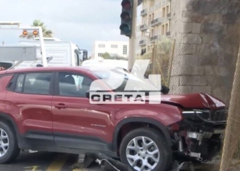 Τροχαίο στην παραλιακή Ηρακλείου: Η δημόσια έκκληση για τον εντοπισμό του οδηγού του λευκού αυτοκινήτου