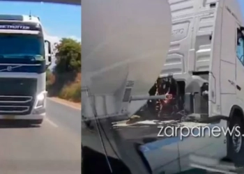 Χανιά: Επικίνδυνος οδηγός βυτιοφόρου «παίζει τα φώτα» και κορνάρει για να κάνει προσπέραση