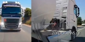 Χανιά: Επικίνδυνος οδηγός βυτιοφόρου «παίζει τα φώτα» και κορνάρει για να κάνει προσπέραση