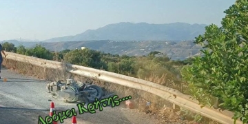 Χανιά: Νεκρός 33χρονος αξιωματικός της Πολεμικής Αεροπορίας μετά από σύγκρουση μηχανής με απορριμματοφόρο