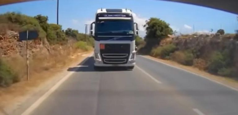 Χανιά: Συνελήφθη ο οδηγός του βυτιοφόρου για την επικίνδυνη προσπέραση