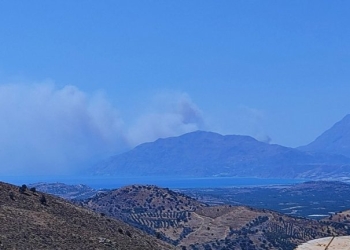 Φωτιά σε χαμηλή βλάστηση στην Κρύα Βρύση Ρεθύμνου: Ενισχύθηκαν οι δυνάμεις- Μήνυμα 112 για απομάκρυνση κατοίκων