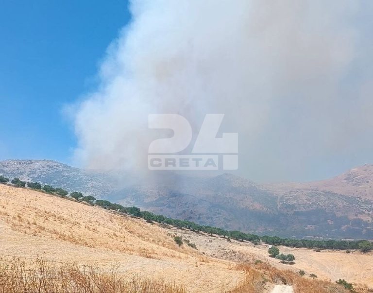 Φωτιά στο Μελιδοχώρι Ηρακλείου, μεγάλη κινητοποίηση – Ήχησε το 112, σηκώθηκαν ελικόπτερα – Φωτογραφίες