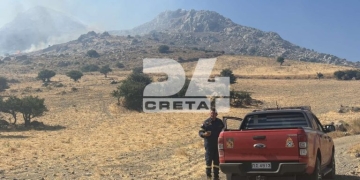 Φωτιά στο Μορόνι Ηρακλείου: Ο συντονισμός των δυνάμεων περιόρισε την επέκταση της