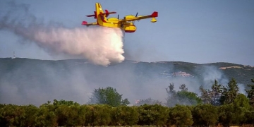 Φωτιά στο Παλαιοχώρι Φθιώτιδας - Eπιχειρούν έξι εναέρια