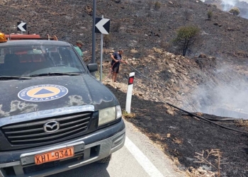 Η μάχη κατοίκων και πυροσβεστών έσωσε τη Μεσαρά – Στο «πορτοκαλί» την Τετάρτη η Κρήτη