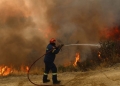Ιεράπετρα: Φωτιά κοντά στο φράγμα Μπραμιανών – Ανησυχία λόγω των ανέμων
